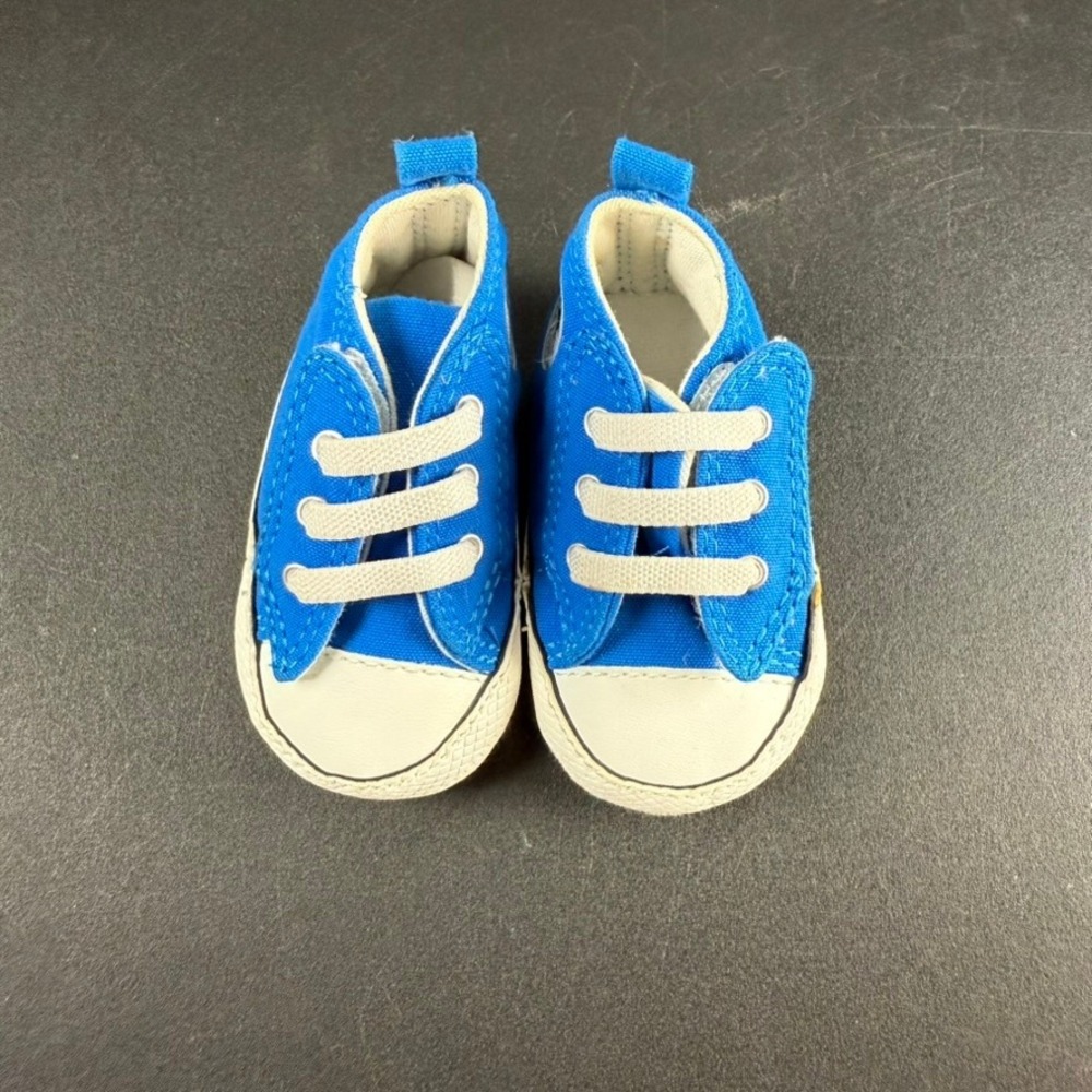 Converse Chuck Taylor All Star Blue Baby Crib Shoes Size 1